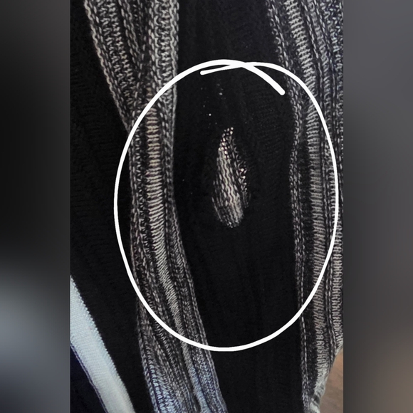 BB Dakota Black and White Striped Skirt - Picture 5 of 5